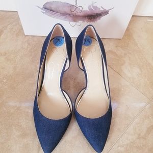 Jessica Simpson Denim Heel Shoes
